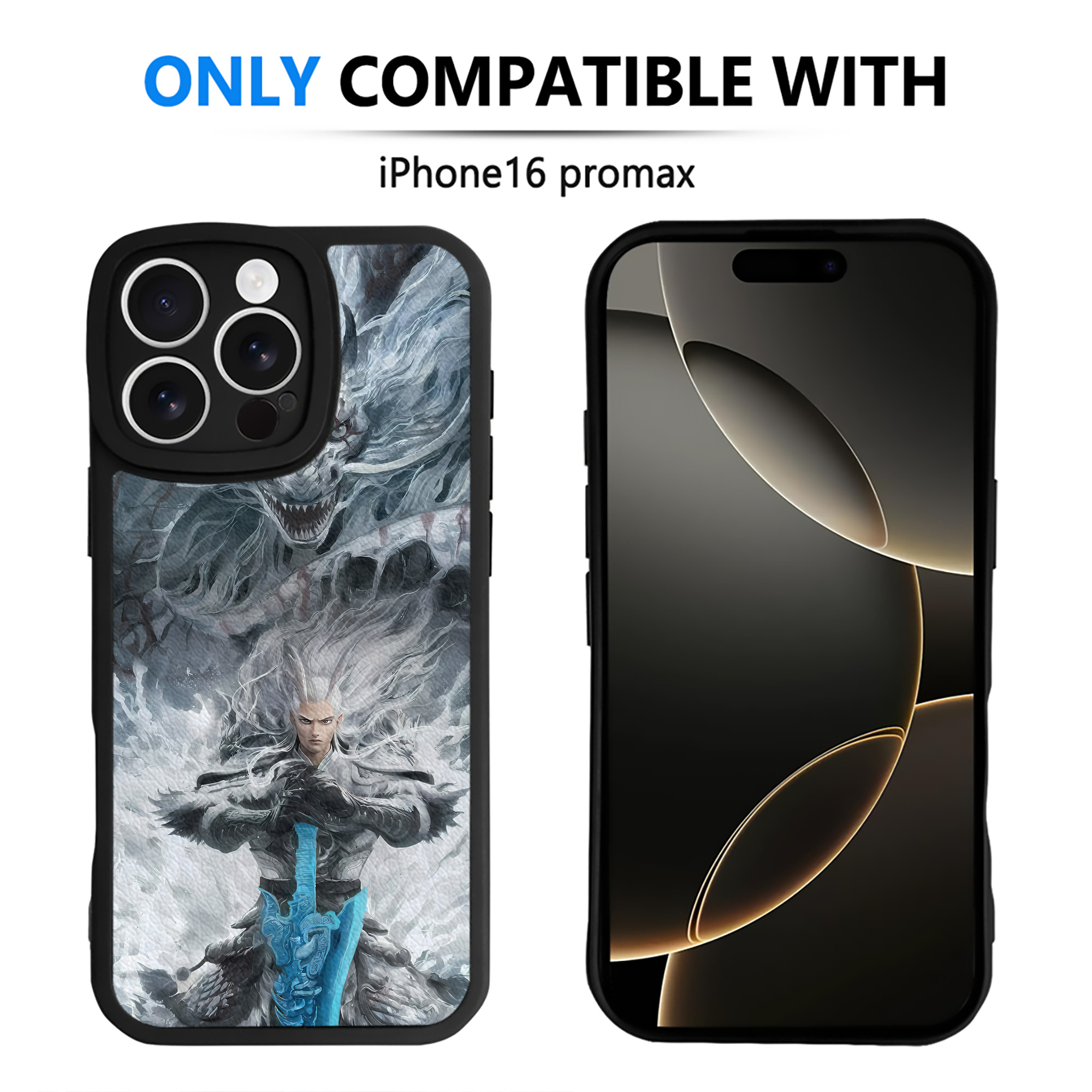 （画像用） Ne Zha 2 ナタ 魔童の大暴れ 【iPhone 16シリーズ対応】シリコンスマホケース（レザー調） 材質：シリコン
